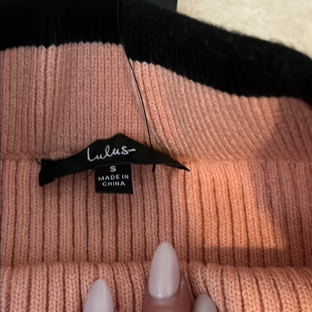 Lulus Pink Ribbed Skirt - Picture 2 of 2